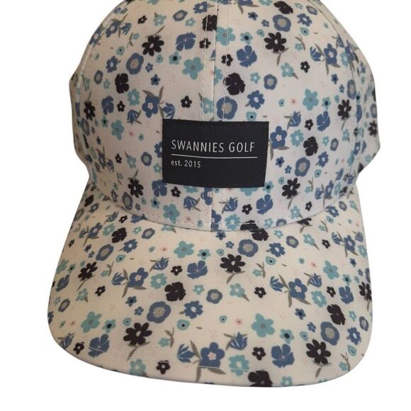 Swannies Golf Mulholland Floral Dry Fit Adjustable Hat NEW - Picture 2 of 8